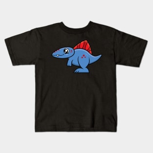 Spinosaurus Dinosaur (Blue and Red) Kids T-Shirt